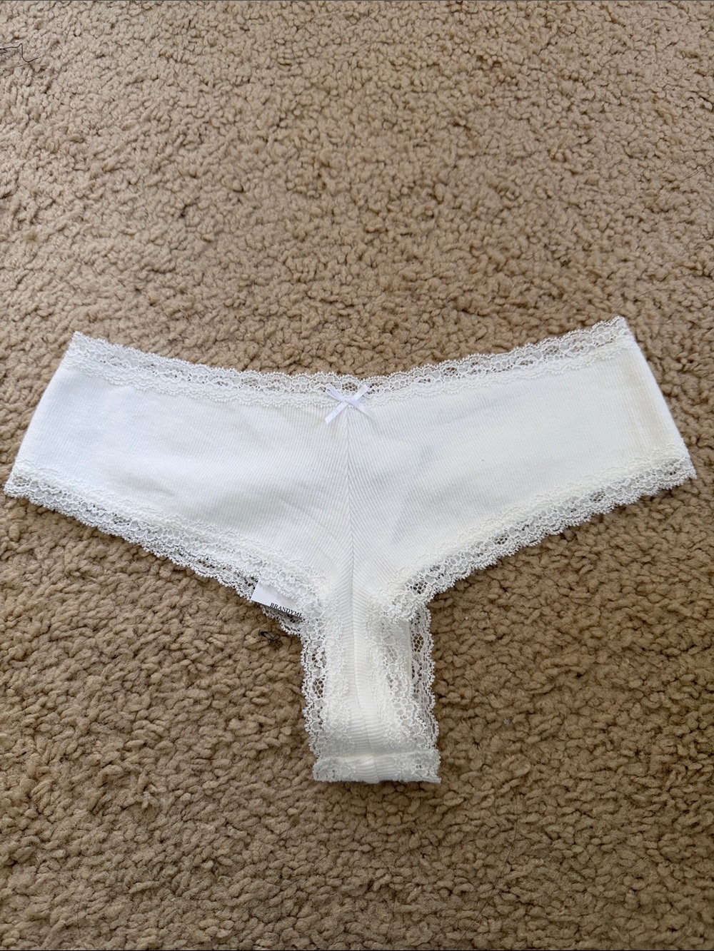 Brandy melville white lace trim underneath wear